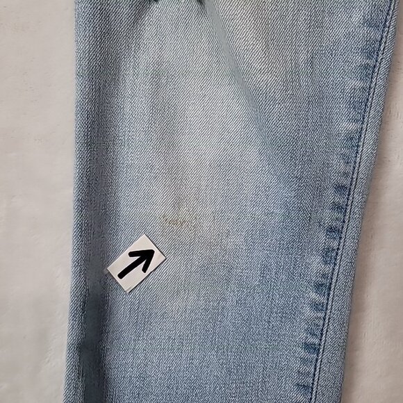 Abercrombie Fitch Harper Ankle Size 0/25 Youth Jeans Blue Denim Distressed READ - Picture 5 of 15